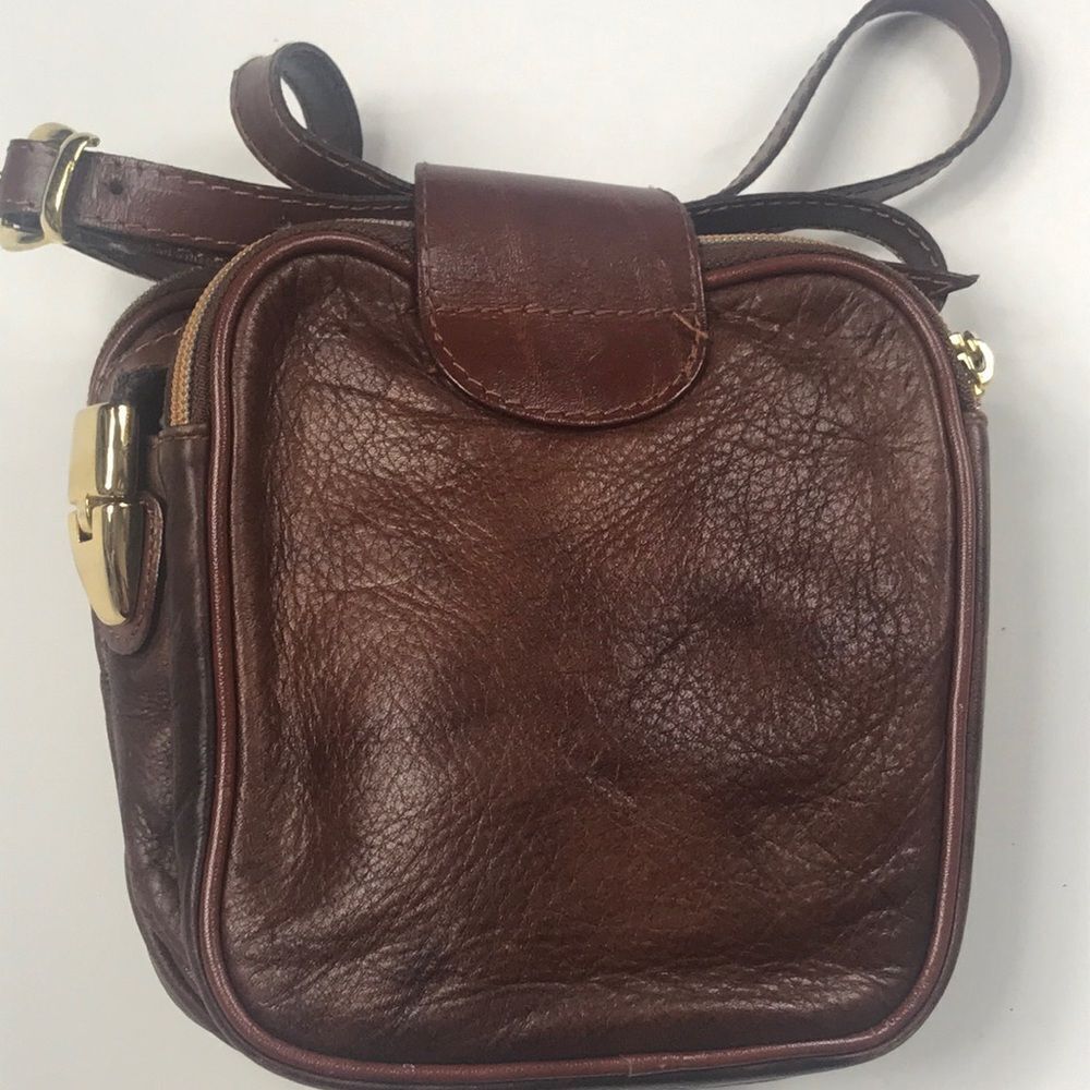 VTG,MADE IN ITALY CROSSBODY LEATHER MINI BAG - Picture 13 of 16